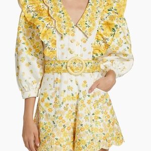Floral Yellow Jumpsuit